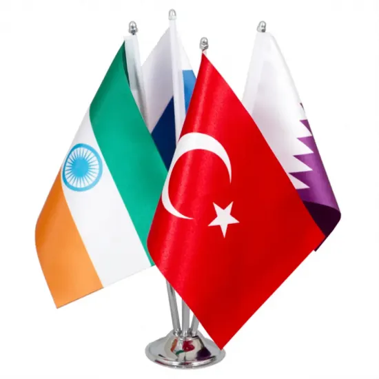 Dörtlü Direkli Masa Bayrak Takımı