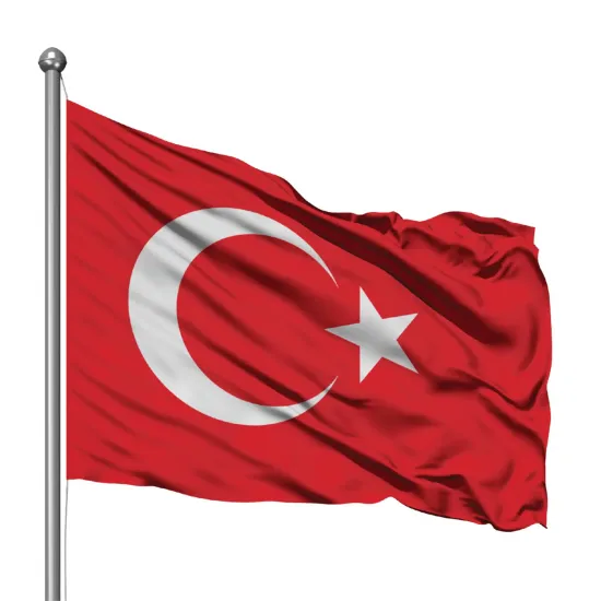 1000x1500 Cm Alpaka Türk Bayrağı